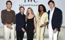 hollywood and formula 1 collide as iwc celebrates f1 film with mercedes stars in miami hollywood and formula 1 collide as iwc celebrates f1 film with mercedes stars in miami