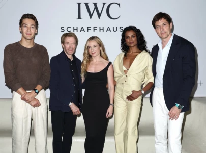 hollywood and formula 1 collide as iwc celebrates f1 film with mercedes stars in miami