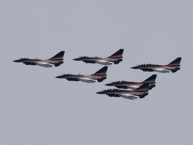 j 10 fighter jets from the chinese military aerobatics team perform during a rehearsal ahead of the pakistan day military parade in islamabad pakistan march 18 2019 reuters j 10 fighter jets from the chinese military aerobatics team perform during a rehearsal ahead of the pakistan day military parade in islamabad pakistan march 18 2019 reuters