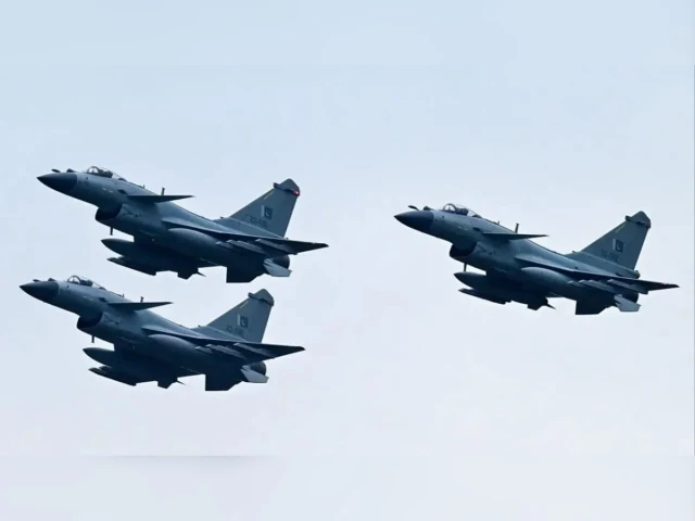 pakistan air force j 10c fighter jets perform at a rehearsal ahead of pakistan s national day parade in islamabad on march 21 2024 photo afp pakistan air force j 10c fighter jets perform at a rehearsal ahead of pakistan s national day parade in islamabad on march 21 2024 photo afp