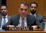 deputy permanent representative of pakistan to the united nations ambassador usman jadoon at a un emergency briefing on the situation in the middle east yemen on july 13 2026 photo x
