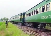 bogies of the jaffar express en route from rawalpindi to quetta derail in shikarpur after an ied blast photo screengrab x bogies of the jaffar express en route from rawalpindi to quetta derail in shikarpur after an ied blast photo screengrab x