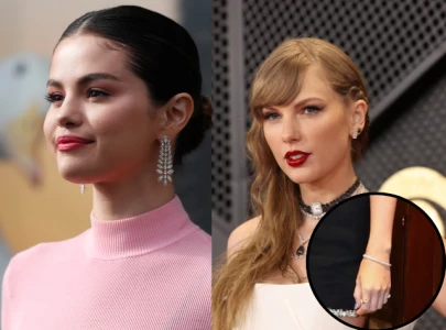 taylor swift wears travis kelce s custom gift on girls night out with selena gomez taylor swift wears travis kelce s custom gift on girls night out with selena gomez