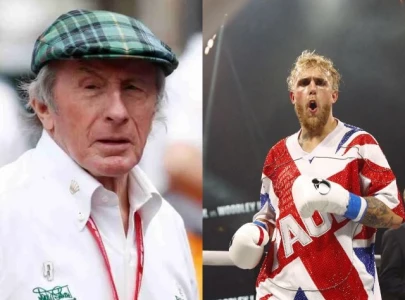 f1 legend jackie stewart reacts to suggestions that he should race jake paul in karting competition f1 legend jackie stewart reacts to suggestions that he should race jake paul in karting competition