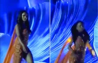 miss jamaica gabrielle henry falls on stage during miss universe competition photo screengrab instagram