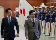 japan s defense minister shinjiro koizumi and south korea s defense minister ahn gyu back review troops during ceremony at the headquarters of the japan maritime self defense force in tokyo on january 30 2026 photo reuters japan s defense minister shinjiro koizumi and south korea s defense minister ahn gyu back review troops during ceremony at the headquarters of the japan maritime self defense force in tokyo on january 30 2026 photo reuters
