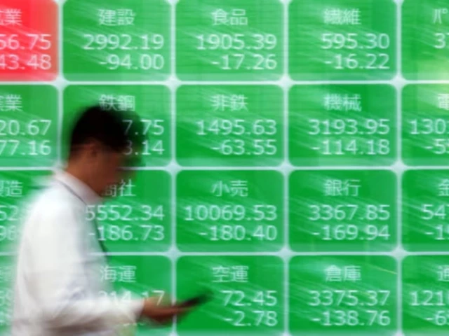 a man walks past a screen displaying stock index prices outside a brokerage in tokyo japan on march 30 2026 photo reuters a man walks past a screen displaying stock index prices outside a brokerage in tokyo japan on march 30 2026 photo reuters