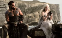 excitement stirs as emilia clarke and jason momoa reunite