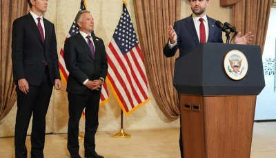 us vice president jd vance speaks during a press conference after meeting with representatives from pakistan and iran as jared kushner and steve witkoff special envoy for peace missions on sunday april 12 2026 in islamabad photo reuters