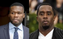 50 cent mocks diddy with fake yearbook photo during trial
