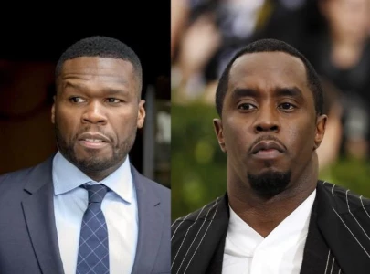 50 cent mocks diddy with fake yearbook photo during trial