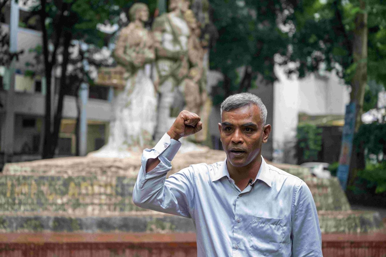 This photograph taken on September 17, 2026 shows Dhaka University student Abu Tayyab Habildar, who ripped Jinnah's photograph, speaking during an interview with AFP in Dhaka. Pakistan founder Muhammad Ali Jinnah died nearly eight decades ago, but his photograph has become the centrepiece of a fresh battle over history at Bangladesh's top university. The image of Jinnah was displayed at a new museum display this month at Dhaka University -- only to be torn down, exposing a bitter dispute over how Bangladesh remembers its complicated history. PHOTO: AFP