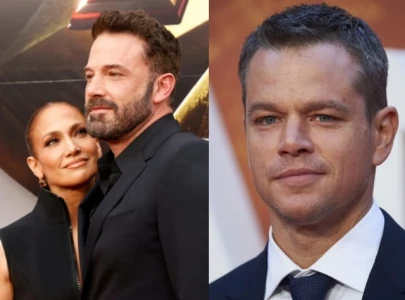 ben affleck kisses matt damon s wife after jennifer lopez holds damon s hand at unstoppable party