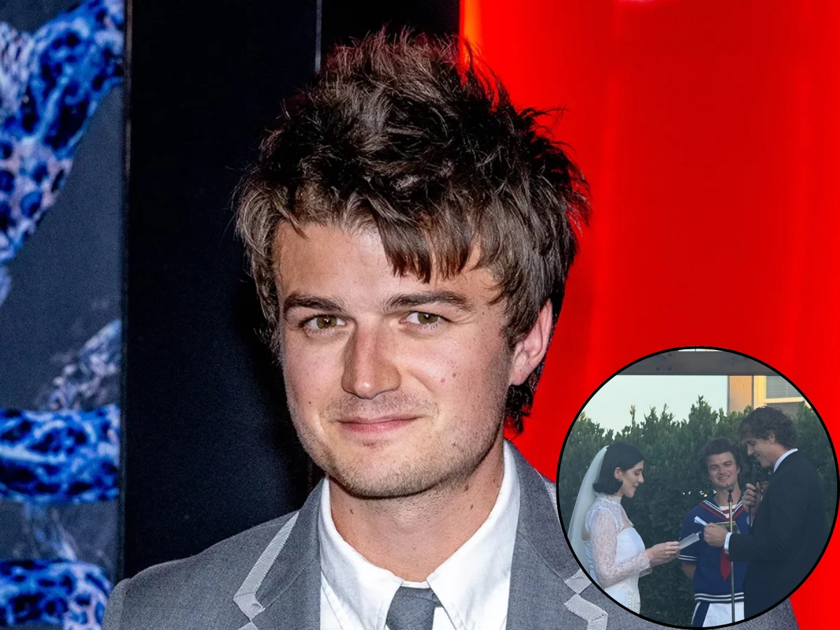 joe keery goes viral for dressing like steve harrington at friend s wedding