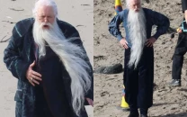 john lithgow spotted in dumbledore costume on harry potter set in cornwall john lithgow spotted in dumbledore costume on harry potter set in cornwall