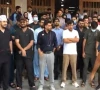 young doctors at the jinnah postgraduate medical centre jpmc staging a protest on monday october 8 2026 over the non payment of their salaries for the past three months photo express