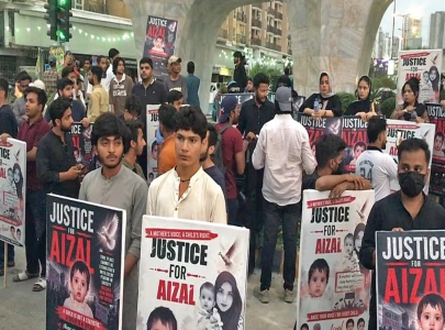 protesters demand justice for aizal mir raza wali