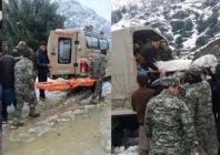 pakistan army recovers and transfers bodies of victims killed in damel avalanche in lower chitral photo express