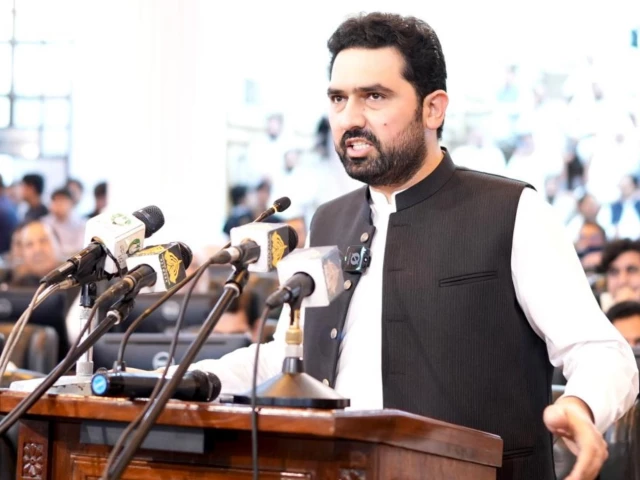 khyber pakhtunkhwa chief minister sohail afridi presents the provincial budget for fiscal year 2026 27 in the assembly on friday photo x khyber pakhtunkhwa chief minister sohail afridi presents the provincial budget for fiscal year 2026 27 in the assembly on friday photo x