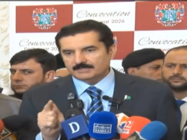 khyber pakhtunkhwa k p governor faisal karim kundi addressing a press conference in peshawar on october 17 2026 photo screengrab khyber pakhtunkhwa k p governor faisal karim kundi addressing a press conference in peshawar on october 17 2026 photo screengrab