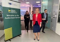 eu high representative for foreign affairs and security policy kaja kallas walks after an interview with reuters in brussels belgium march 17 2026 picture taken with a mobile phone photo reuters