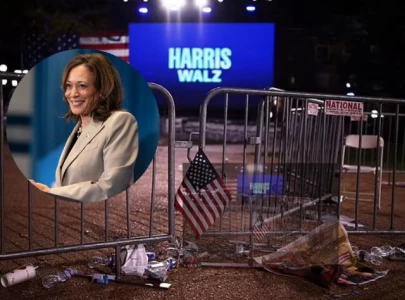 kamala harris watch party falls silent as trump secures key swing states on election night