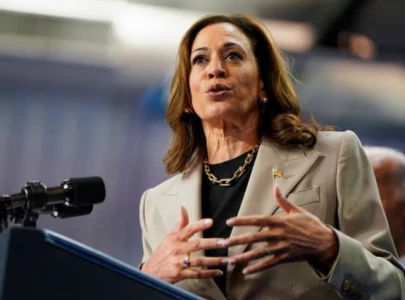 kamala harris discusses gaza conflict and criticizes trump during stephen colbert interview