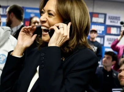 kamala harris slammed for allegedly staging call to voter all she does is lie