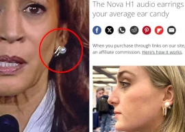 kamala harris earrings conspiracy debunked after first debate with donald trump