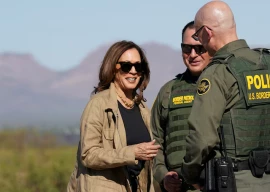 kamala harris faces criticism for wearing luxury necklace during border visit