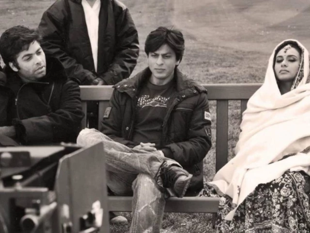 a throwback picture of karan johar on set for kabhi alvida naa kehna with sharukh khan and rani mukerji photo the statesman a throwback picture of karan johar on set for kabhi alvida naa kehna with sharukh khan and rani mukerji photo the statesman