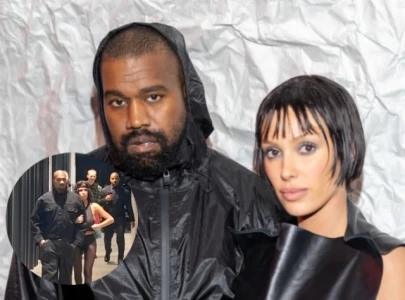 bianca censori stuns in backless 80s glam with kanye west as kim kardashian copies her style