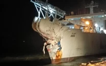 investigation launched after two foreign ships collide near karachi port