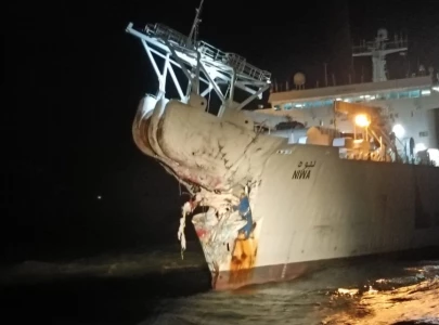 investigation launched after two foreign ships collide near karachi port