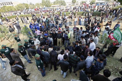 bomb explodes at karachi university