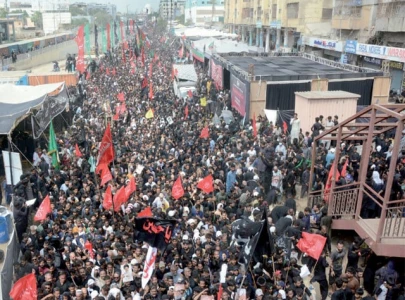 in memory of karbala karachi marches in mourning in memory of karbala karachi marches in mourning