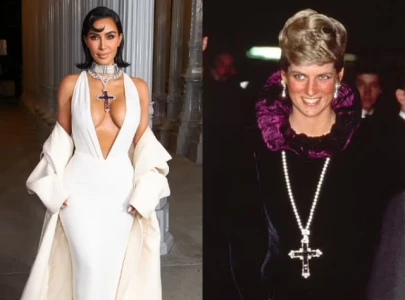 internet reacts as kim kardashian wears princess diana s cross necklace example of class vs trash