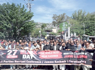 kashmir black day observed across ajk