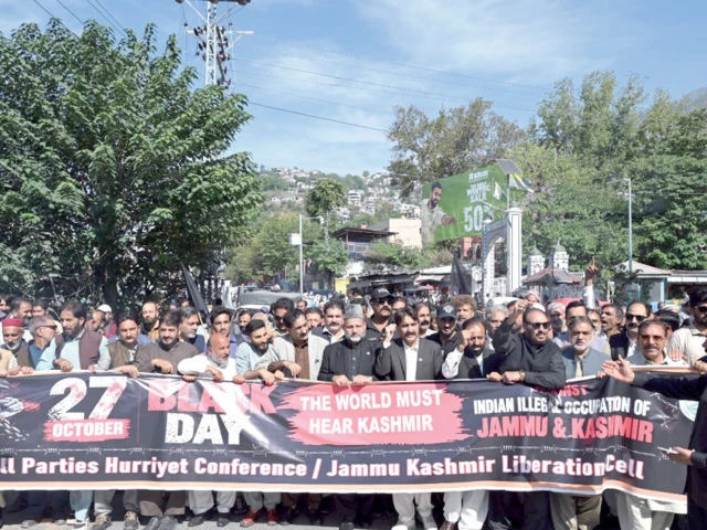 kashmir black day observed across ajk kashmir black day observed across ajk