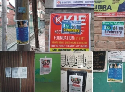 thank you pakistan posters featuring pm shehbaz coas munir surface in iiojk