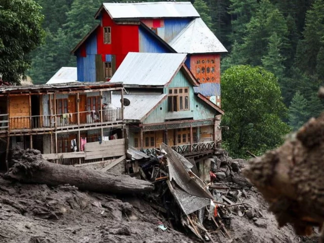 a general view of damaged houses following the deadly flood caused by sudden heavy rain in chasoti town of kishtwar district i indian illegal occupied kashmir august 15 2025 photo reuters
