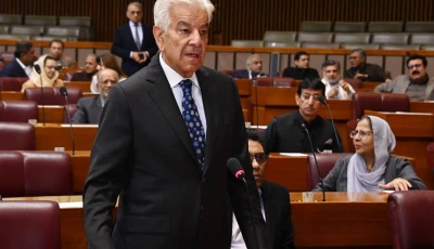 defence minister khawaja asif speaking at the national assembly session on tuesday january 20 2026 photo facebook national assembly of pakistan