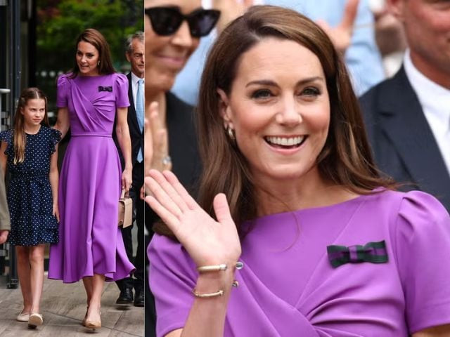 kate middleton makes rare public appearance at wimbledon for men s singles final kate middleton makes rare public appearance at wimbledon for men s singles final