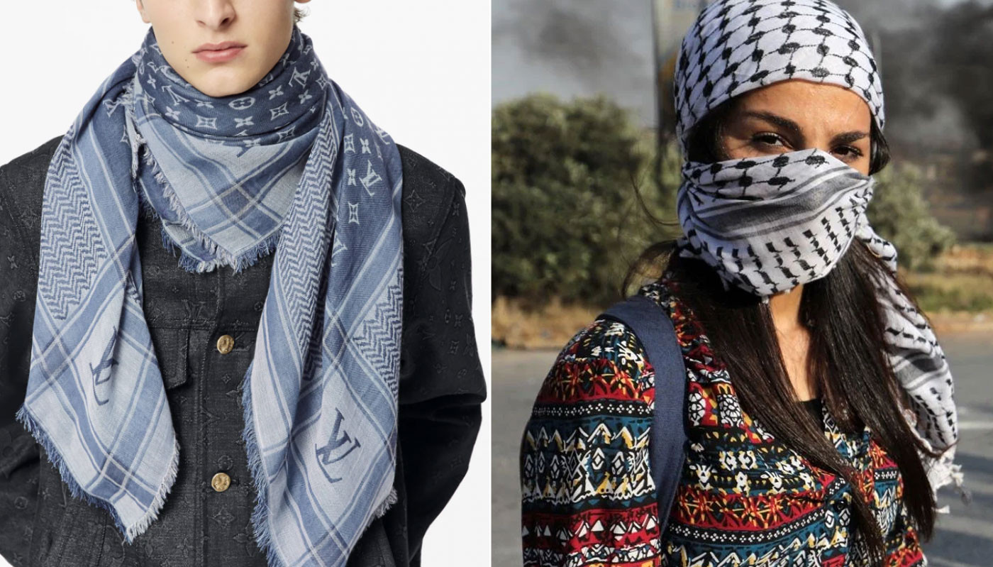 Louis Vuitton pulls $705 blue and white 'keffiyeh stole' after backlash