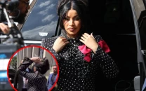 cardi b confronts pregnancy rumor outside court amid civil assault trial cardi b confronts pregnancy rumor outside court amid civil assault trial