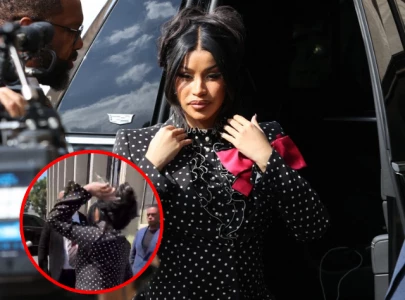 cardi b confronts pregnancy rumor outside court amid civil assault trial