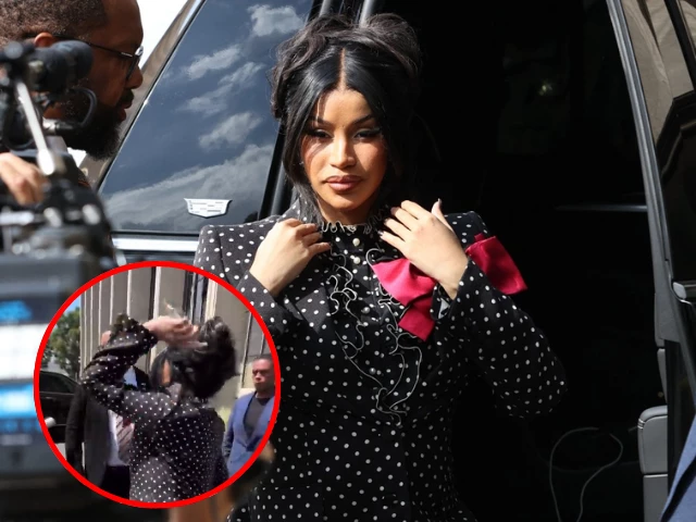 cardi b confronts pregnancy rumor outside court amid civil assault trial cardi b confronts pregnancy rumor outside court amid civil assault trial
