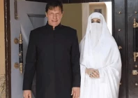 imran khan and wife bushra bibi photo file
