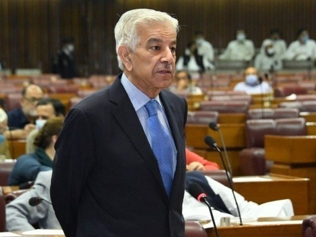 pml n leader khawaja asif photo file