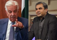 a combination of file photos shows defence minister khawaja asif and interior minister mohsin naqvi a combination of file photos shows defence minister khawaja asif and interior minister mohsin naqvi